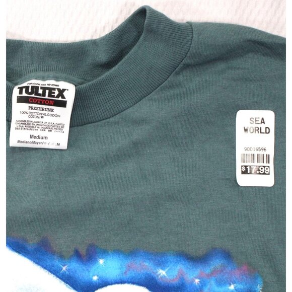 NWT VTG 90's Wild Arctic SeaWorld Polar Bear Graphic Tultex Tee Shirt Medium - Picture 3 of 6